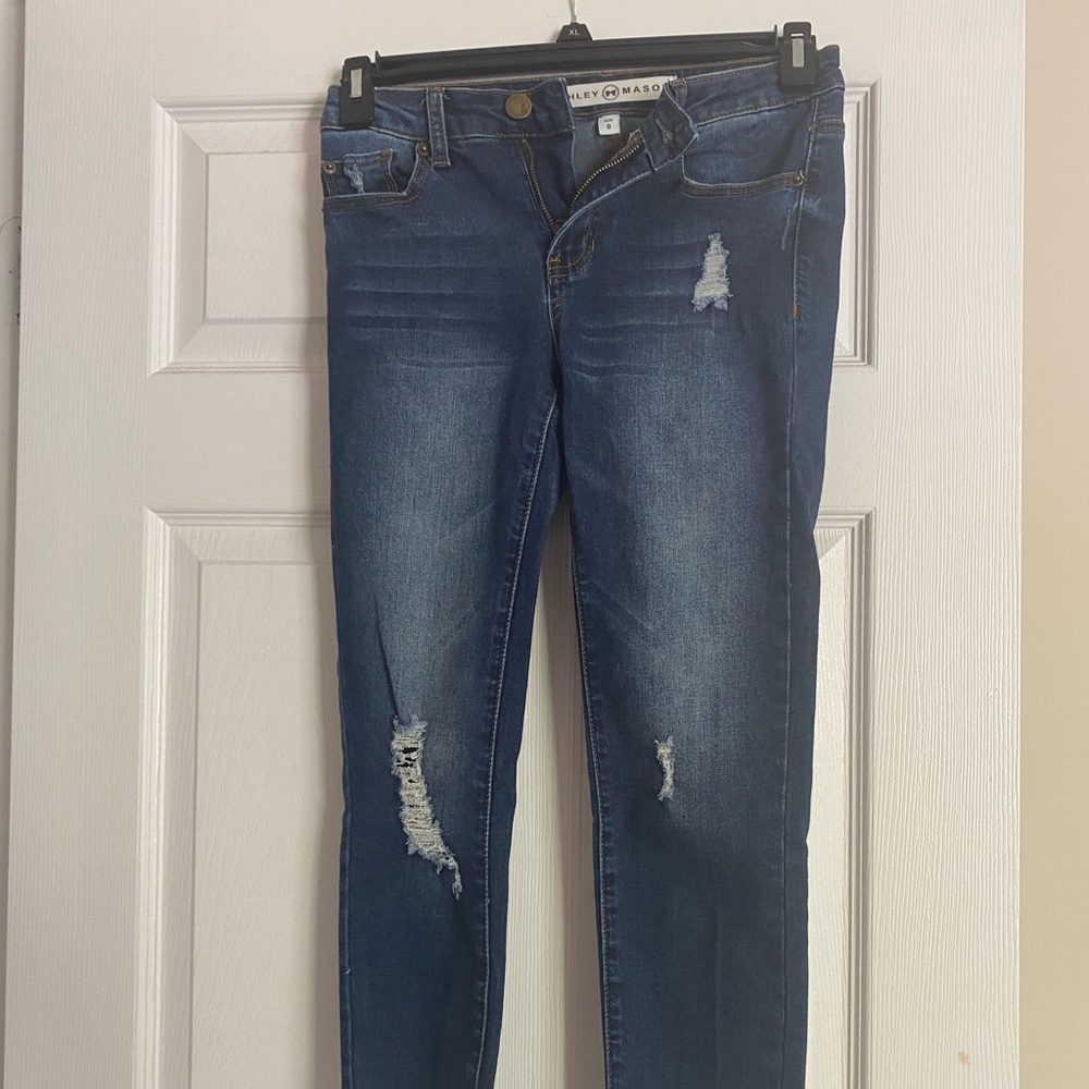 Ashley Mason Distressed Jeans